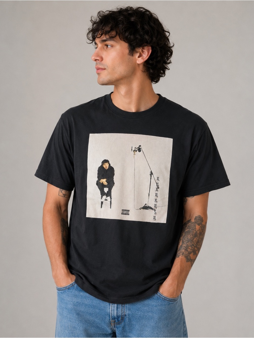 Jack Harlow Graphic T Shirt Mens XL Black Hip Hop Rap Music Cotton Tee